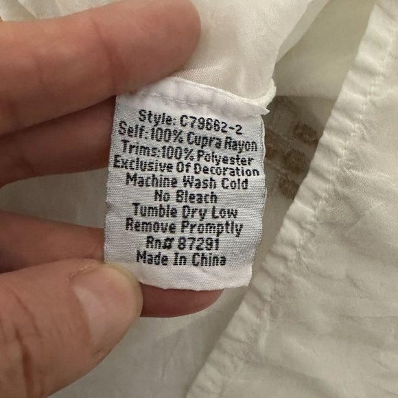 JOHNNY WAS Tropic Embroidered Blouse Size S - Picture 8 of 8